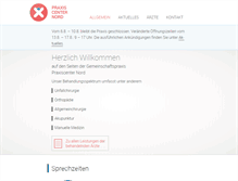 Tablet Screenshot of praxis-center-nord.de
